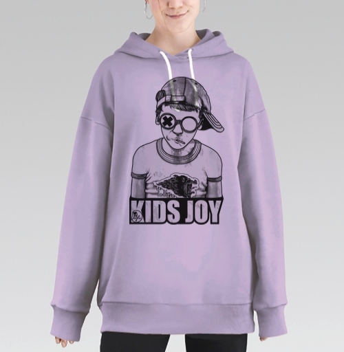 Фотография футболки Стильный Монохромный Подросток В Очках KIDS JOY