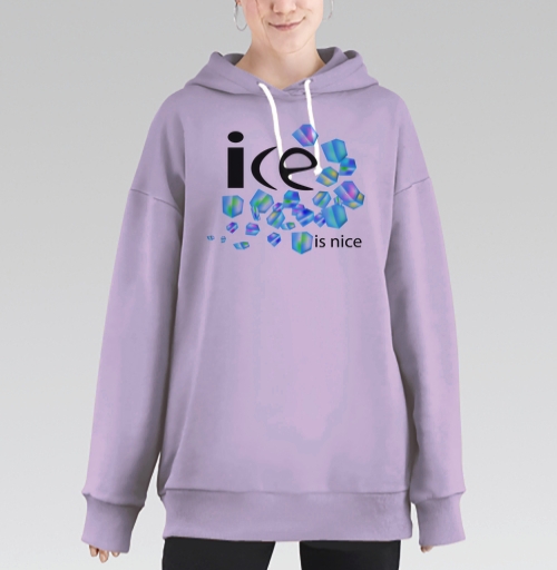 Фотография футболки Лёд Свежесть Холодная Весёлая Надпись ice is nice