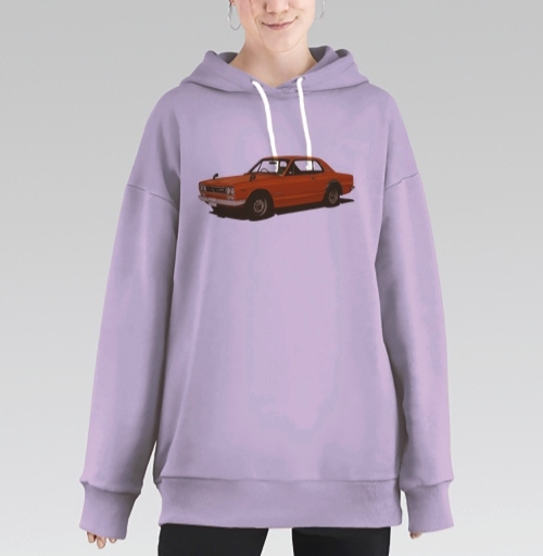Фотография футболки Nissan Skyline GT-R Хакосука в оранжевом цвете