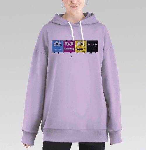 Фотография футболки CMYK faces / Лица CMYK