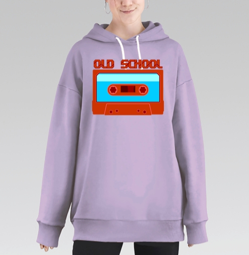 Фотография футболки Яркая ретро аудиокассета OLD SCHOOL – стиль и ностальгия