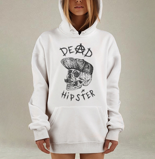 Фотография футболки Футболка DEAD HIPSTER с готическим черепом
