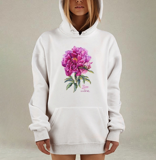 Фотография футболки Пион и любовь