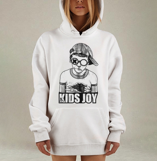 Фотография футболки Стильный Монохромный Подросток В Очках KIDS JOY