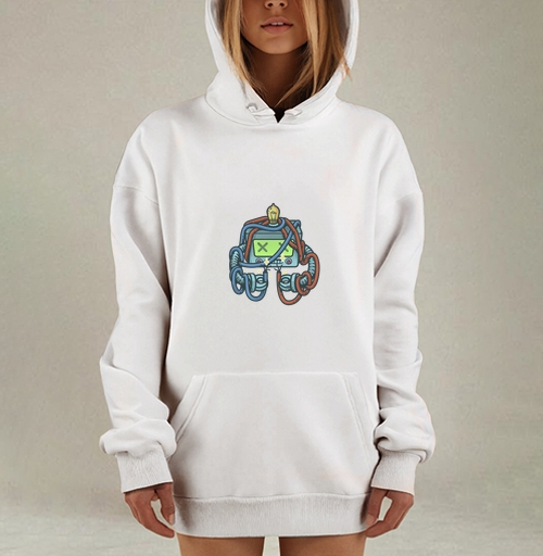 Фотография футболки Робот короткое замыкание искры лампочка
