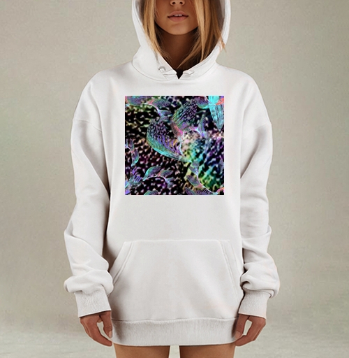 Фотография футболки Неоновый танец тропиков запах блеск voile shimmer print trend 2021