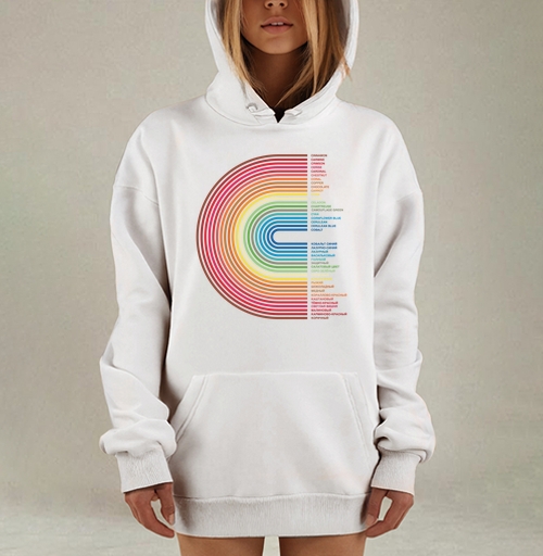 Фотография футболки Rainbow Gradient Colors – Радужный Градиент Цветов