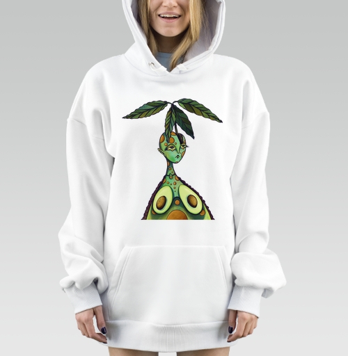 Фотография футболки Девушка - Авокадо