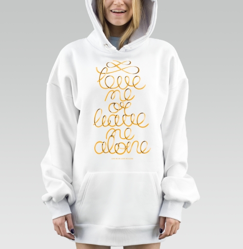 Фотография футболки Gold ribbon lettering / Люби или уходи saying Love me or leave me alone