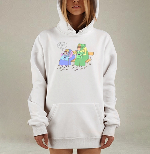 Фотография футболки Satire Grandmothers / Сатирические бабушки критикуют лицемерие прямо под ноги