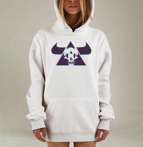 Фотография футболки TRIANGLE SKULL BULL / Череп быка в треугольнике