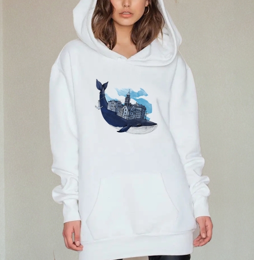 Фотография футболки Whale city