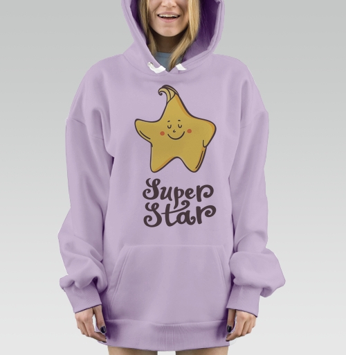 Фотография футболки Очаровательная улыбающаяся звезда Super Star