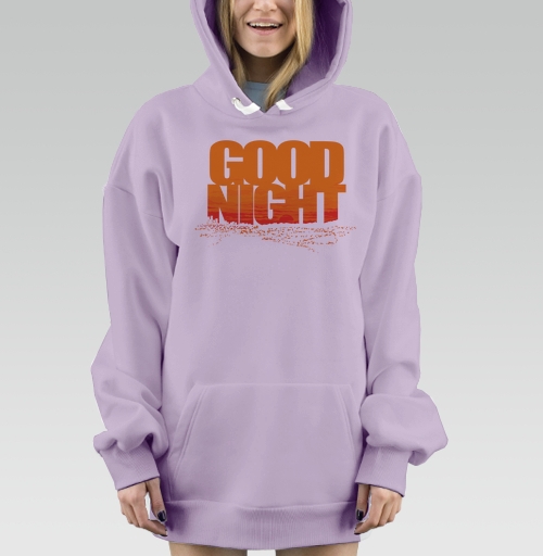 Фотография футболки Доброе прощание ночи с динамичным распадом слов Good Night