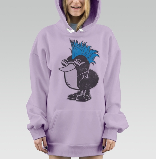 Фотография футболки Птица с ирокезом и очками в ботинках стиль городской образ