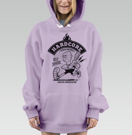 Фотография футболки Хардкор тренинг персонаж с битой в движении local hooligan