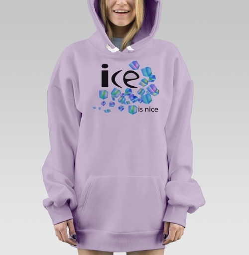 Фотография футболки Лёд Свежесть Холодная Весёлая Надпись ice is nice