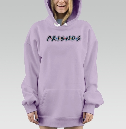 Фотография футболки Дружба и единение надпись Friends Друзья