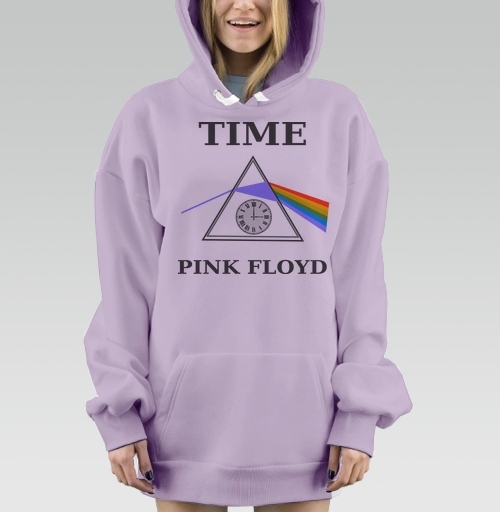Фотография футболки Преобразование света через время с часами Pink Floyd
