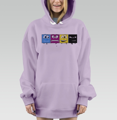 Фотография футболки CMYK faces / Лица CMYK