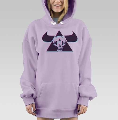 Фотография футболки TRIANGLE SKULL BULL / Череп быка в треугольнике