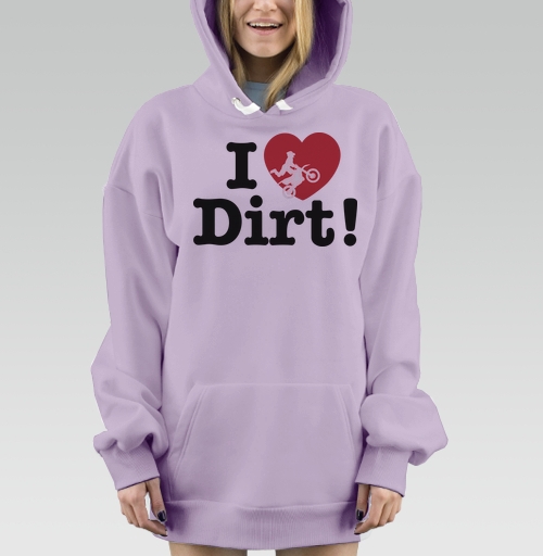 Фотография футболки Футболка I ❤️ Dirt – страсть к мотокроссу и грязи