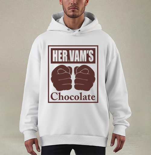 Фотография футболки Сила кулаков мощность шоколада HERVAMS Chocolate