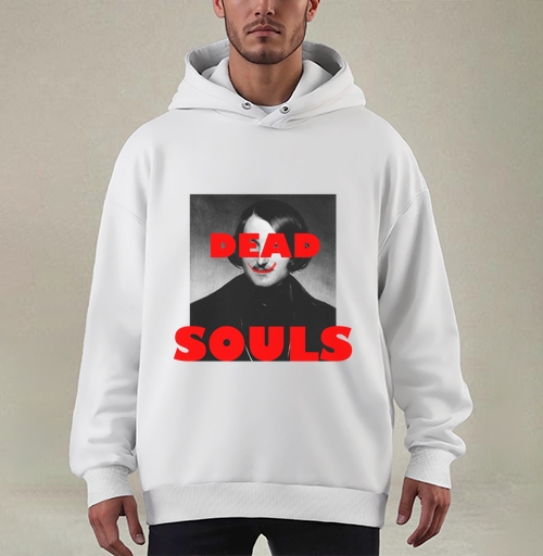 Фотография футболки Dead Souls / Мертвые души ироничный поп арт портрет писателя Гоголь