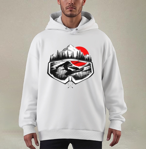 Фотография футболки Зима, Снег и Сноуборд Номер Десять