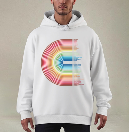 Фотография футболки Rainbow Gradient Colors – Радужный Градиент Цветов