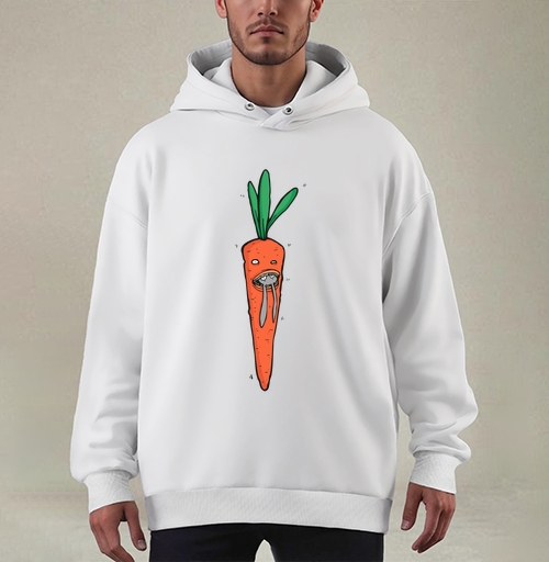 Фотография футболки Carrot Predator Flip / Шокирующая морковка ест кроликов монстр морковка кролики