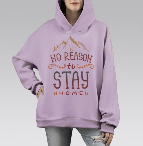 Фотография футболки Вдохновляющая иллюстрация NO REASON to STAY HOME
