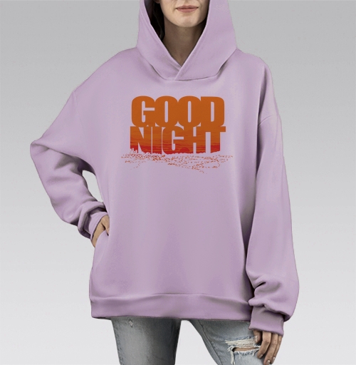 Фотография футболки Доброе прощание ночи с динамичным распадом слов Good Night