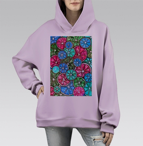 Фотография футболки Яркие цитрусовые срезы в насыщенных и сочных оттенках