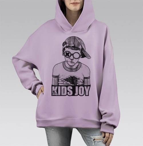 Фотография футболки Стильный Монохромный Подросток В Очках KIDS JOY