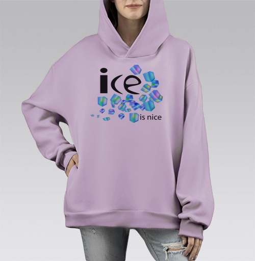 Фотография футболки Лёд Свежесть Холодная Весёлая Надпись ice is nice