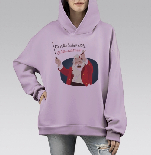 Фотография футболки Дед Мороз с рогами и бутылкой в красном пиджаке