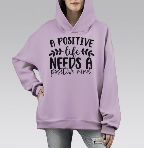 Фотография футболки Positive Life Needs Positive Mind Позитивная Жизнь Требует Позитивного Разума