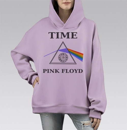 Фотография футболки Преобразование света через время с часами Pink Floyd