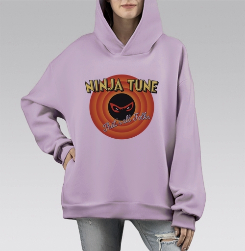Фотография футболки Ретро-логотип Ninja Tune в стиле Looney Tunes