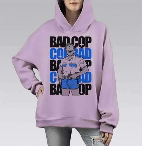 Фотография футболки Ироничный принт Bad Cop McLOVIN в стиле комикс-арт