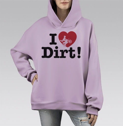 Фотография футболки Футболка I ❤️ Dirt – страсть к мотокроссу и грязи