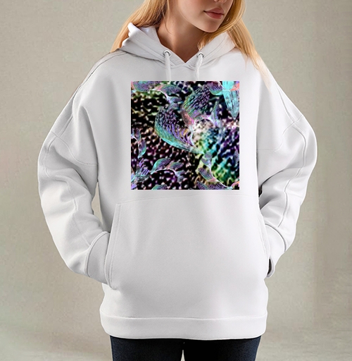 Фотография футболки Неоновый танец тропиков запах блеск voile shimmer print trend 2021