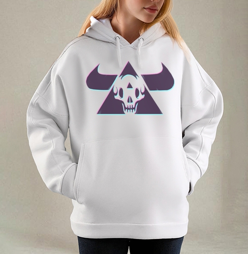 Фотография футболки TRIANGLE SKULL BULL / Череп быка в треугольнике