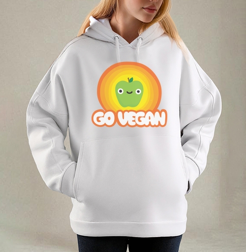 Фотография футболки GO VEGAN! / Стань веганом!