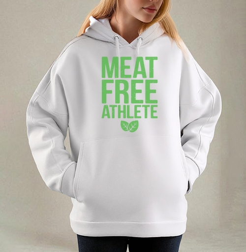 Фотография футболки MEAT FREE ATHLETE – Эмблема веган-спортсмена