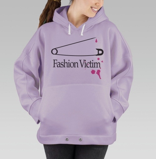Фотография футболки Белая английская булавка c розовыми пятнами Fashion Victim