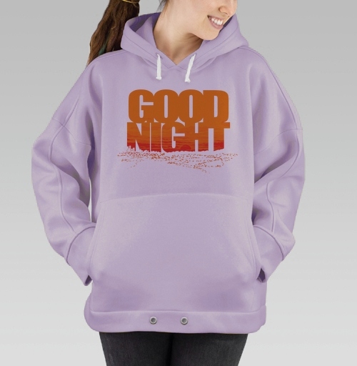 Фотография футболки Доброе прощание ночи с динамичным распадом слов Good Night
