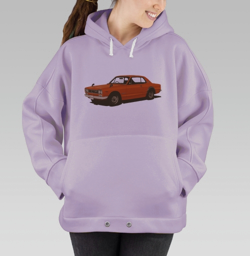 Фотография футболки Nissan Skyline GT-R Хакосука в оранжевом цвете