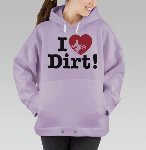 Фотография футболки Футболка I ❤️ Dirt – страсть к мотокроссу и грязи